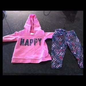 3 months Carter’s Hoodie and Leggings